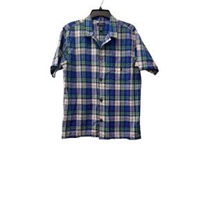 Polo Ralph Lauren Men's Size M Multicolor Plaid Short Sleeve Button-Up Shirt